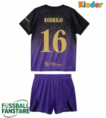 Barcelona Rodri Hernandez #16 Replik Auswärtstrikot Kinder 2026-27 Kurzarm (+ Kurze Hosen)